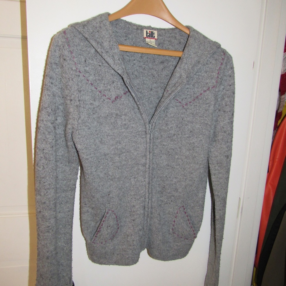 Zip up hooded sweater
